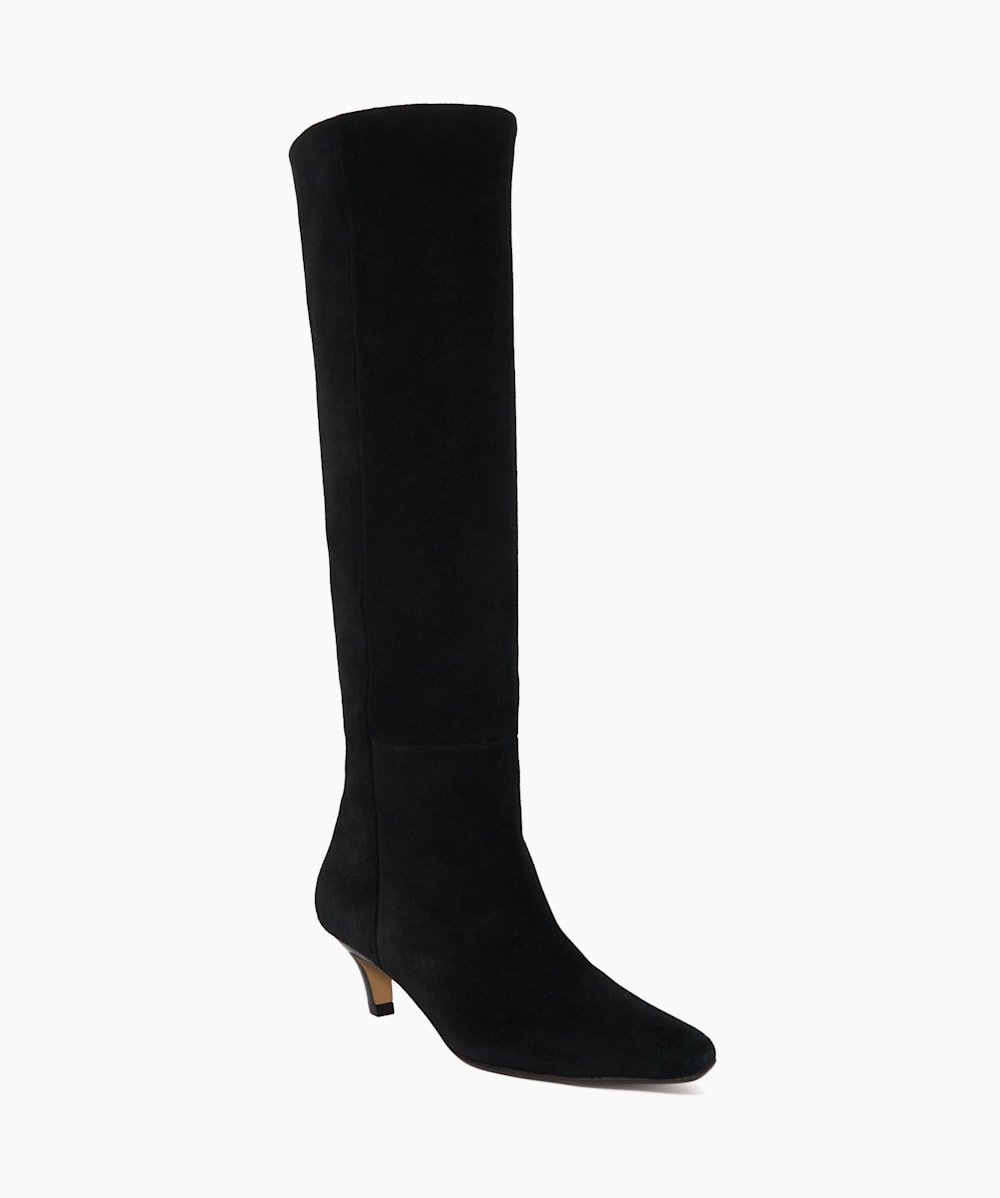Womens knee high low heel boots on sale