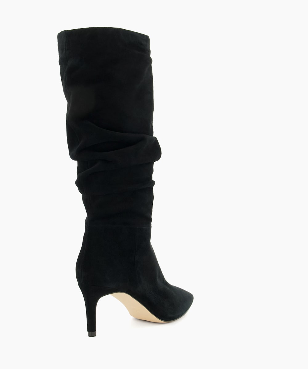 Low heel slouch boots sale