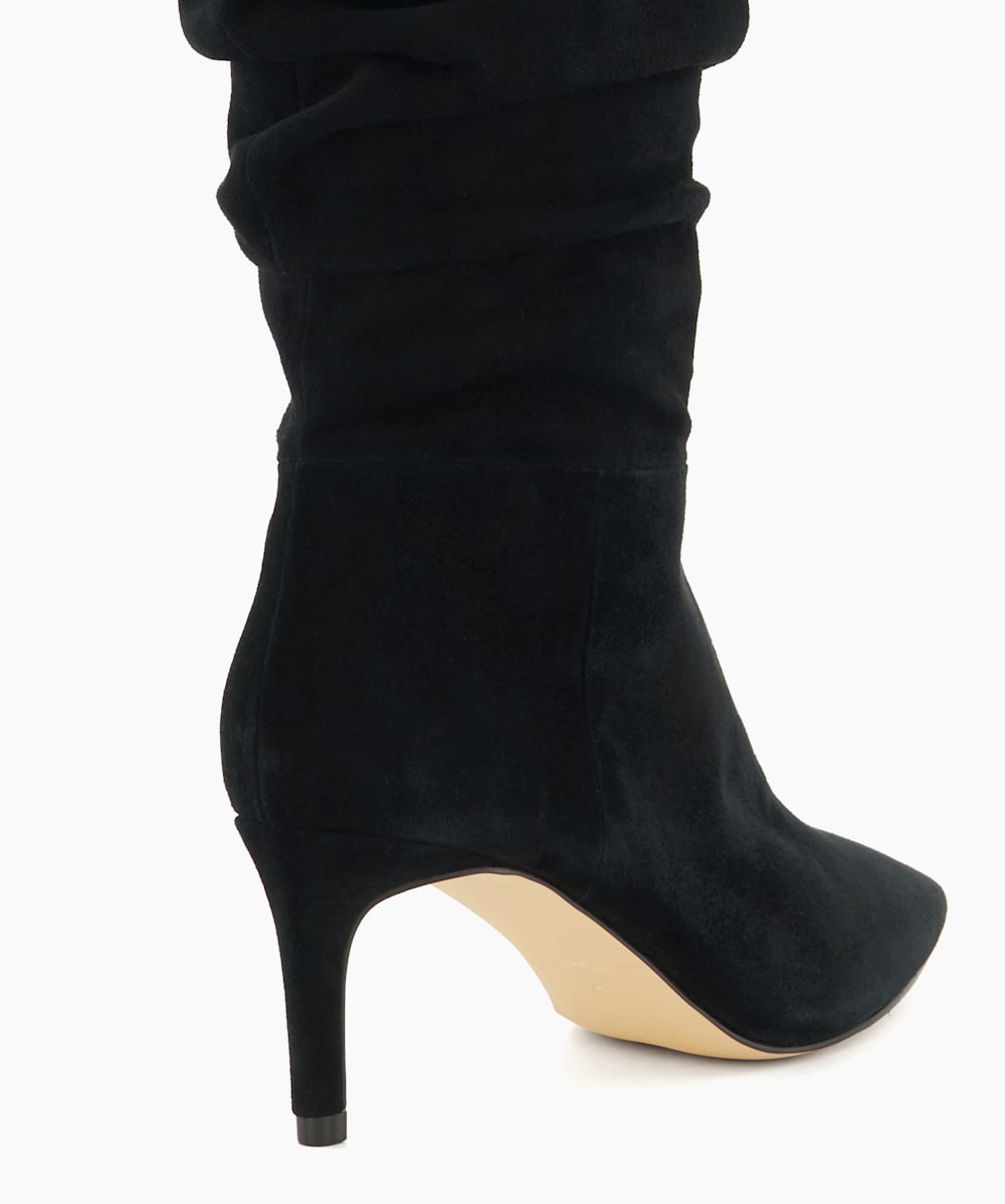 Womens black suede slouch boots new arrivals