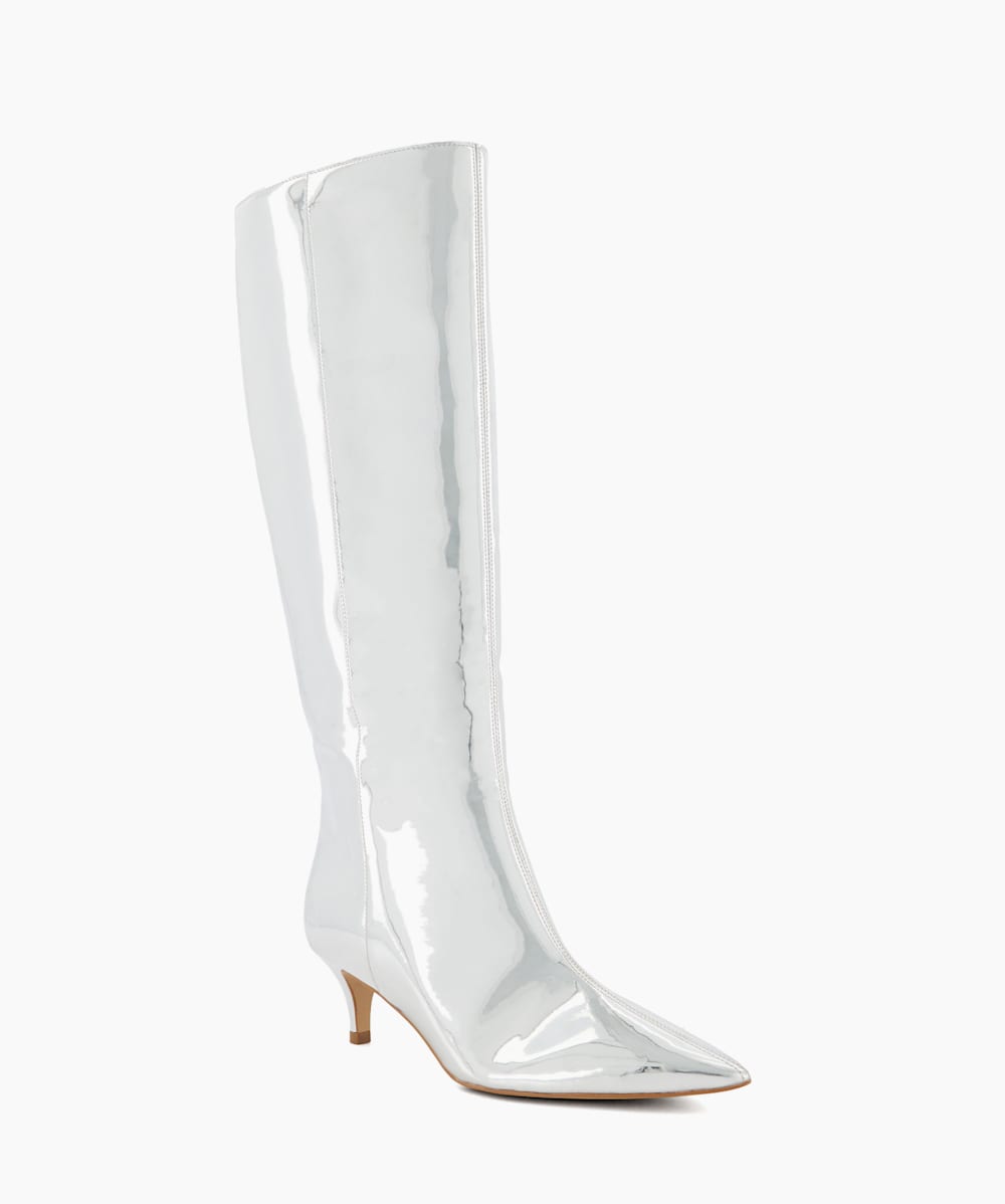 Silver knee boots new arrivals
