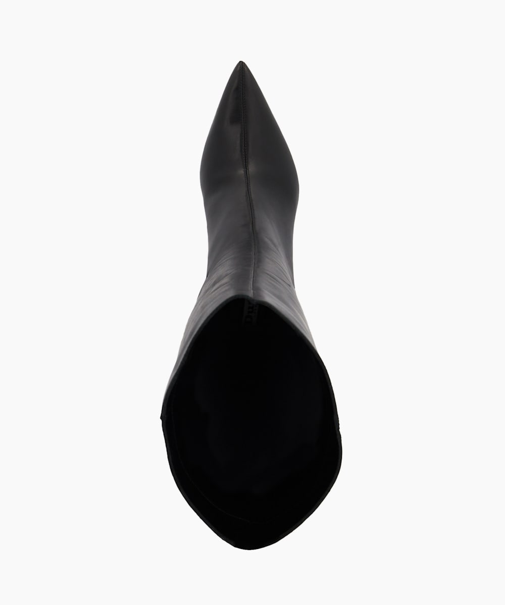 Black kitten heel boots uk sales