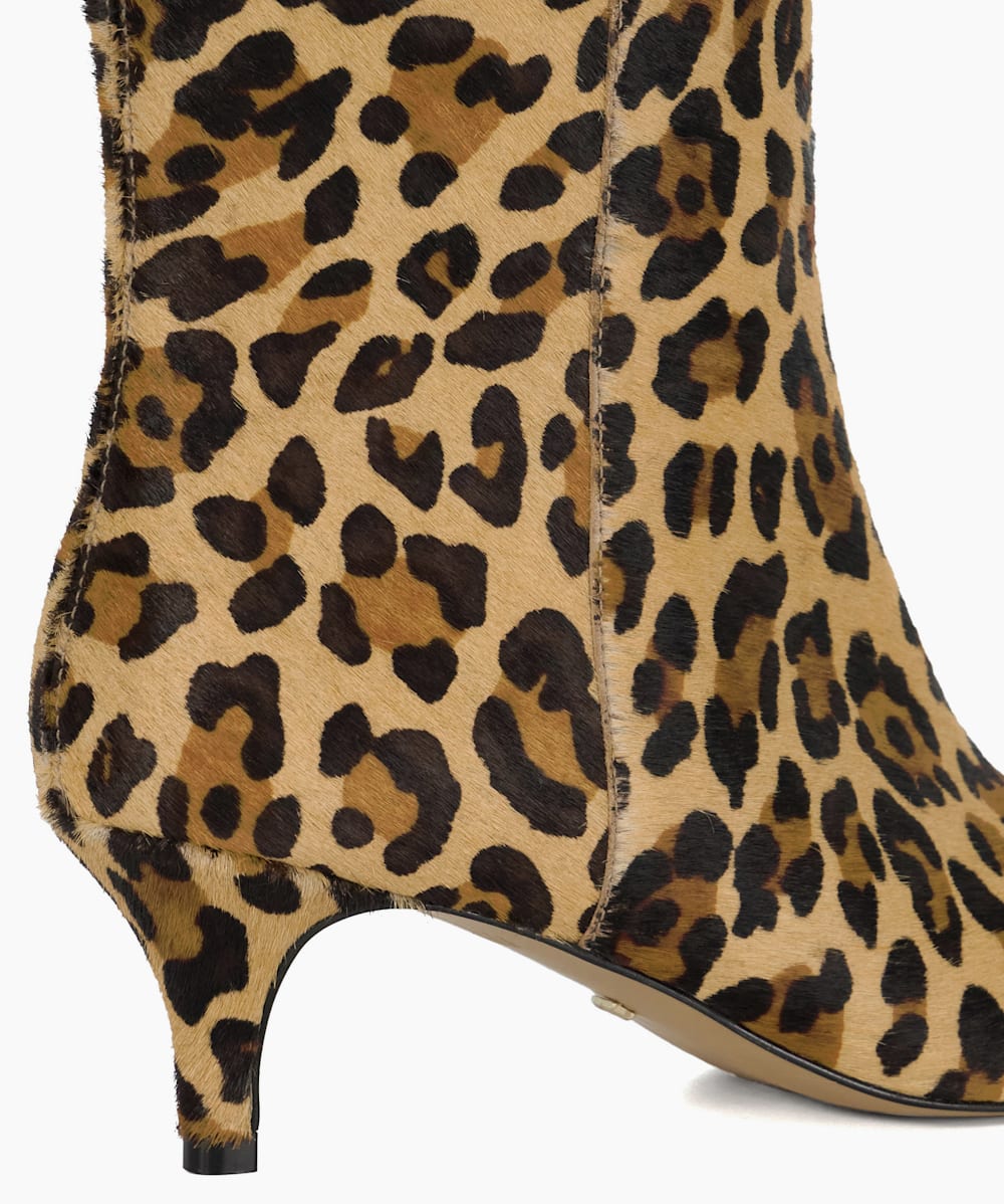 Dune leopard boots clearance