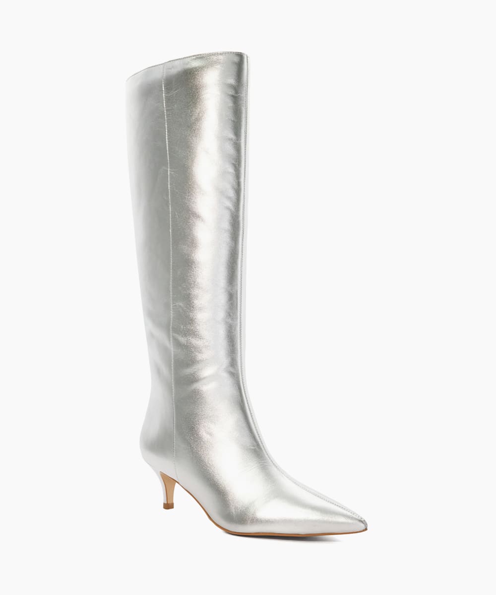 Dune cheap silver boots