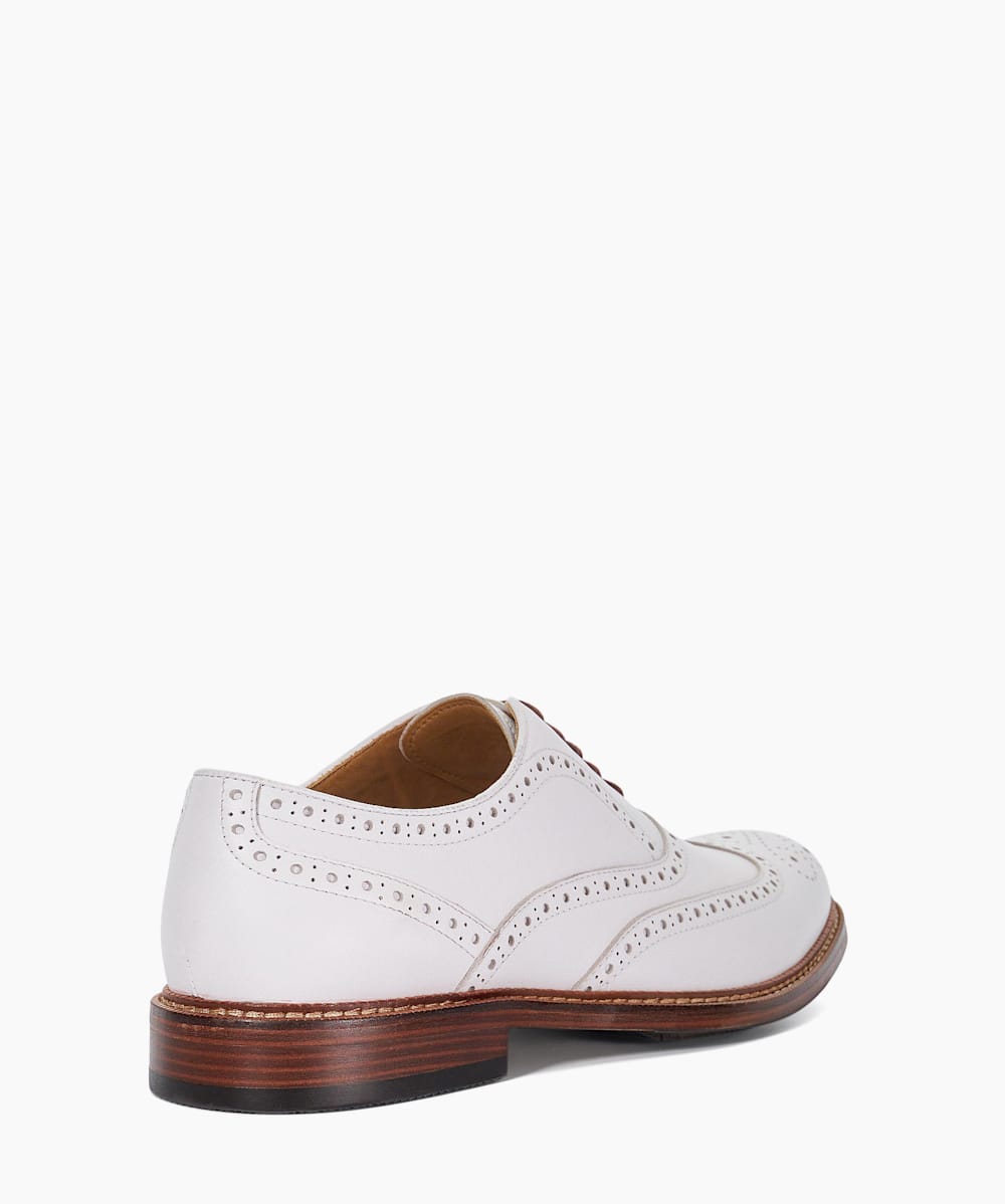 Mens white brogues shoes sales