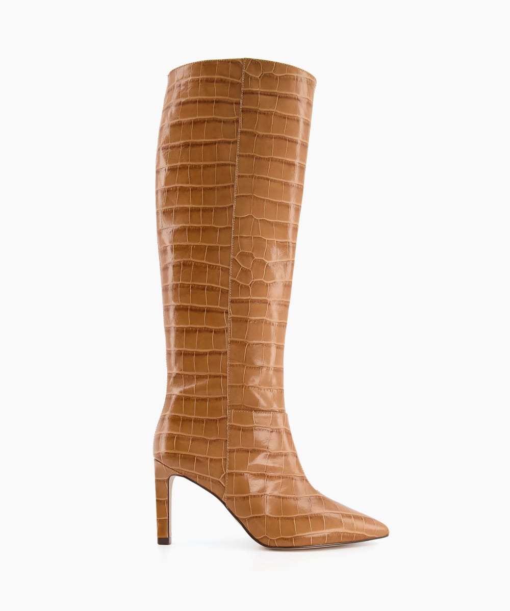 Camel boots knee high hotsell