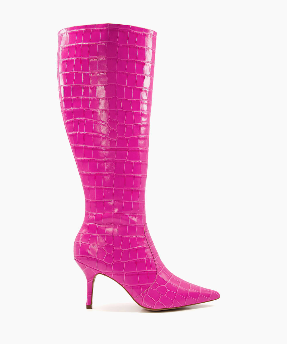 Pink clearance knee boots