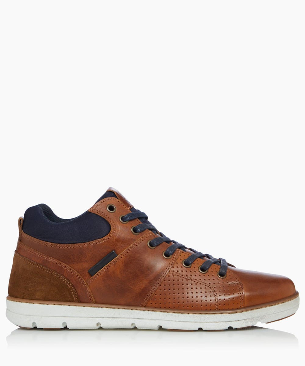 Stakes Tan High Top Trainers Dune London