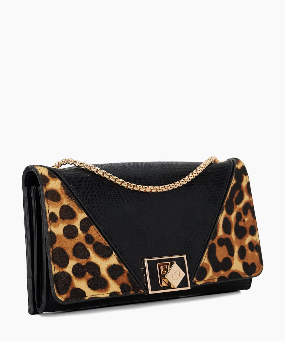 Dune black and leopard print bag hot sale