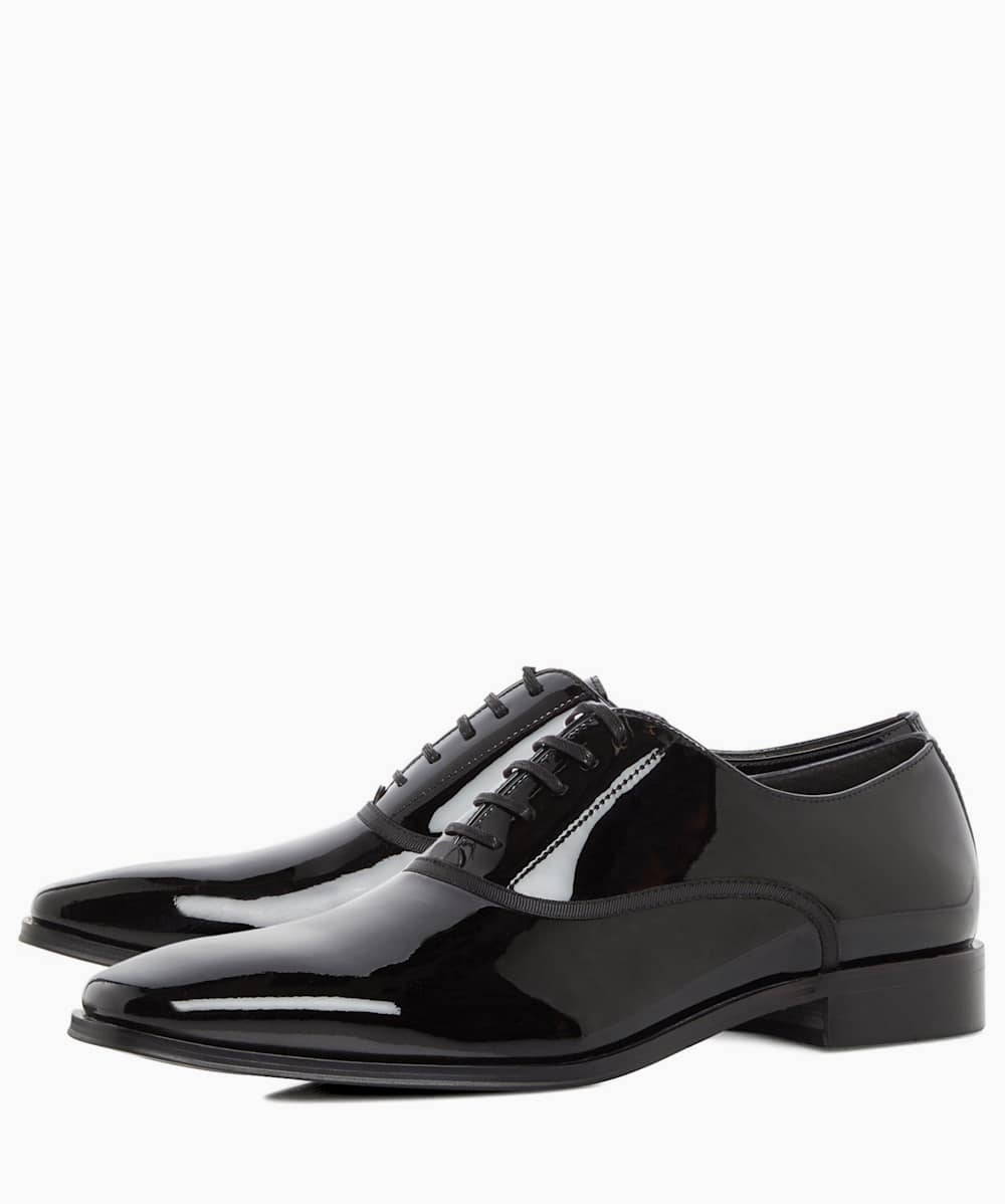 Dune black online patent shoes