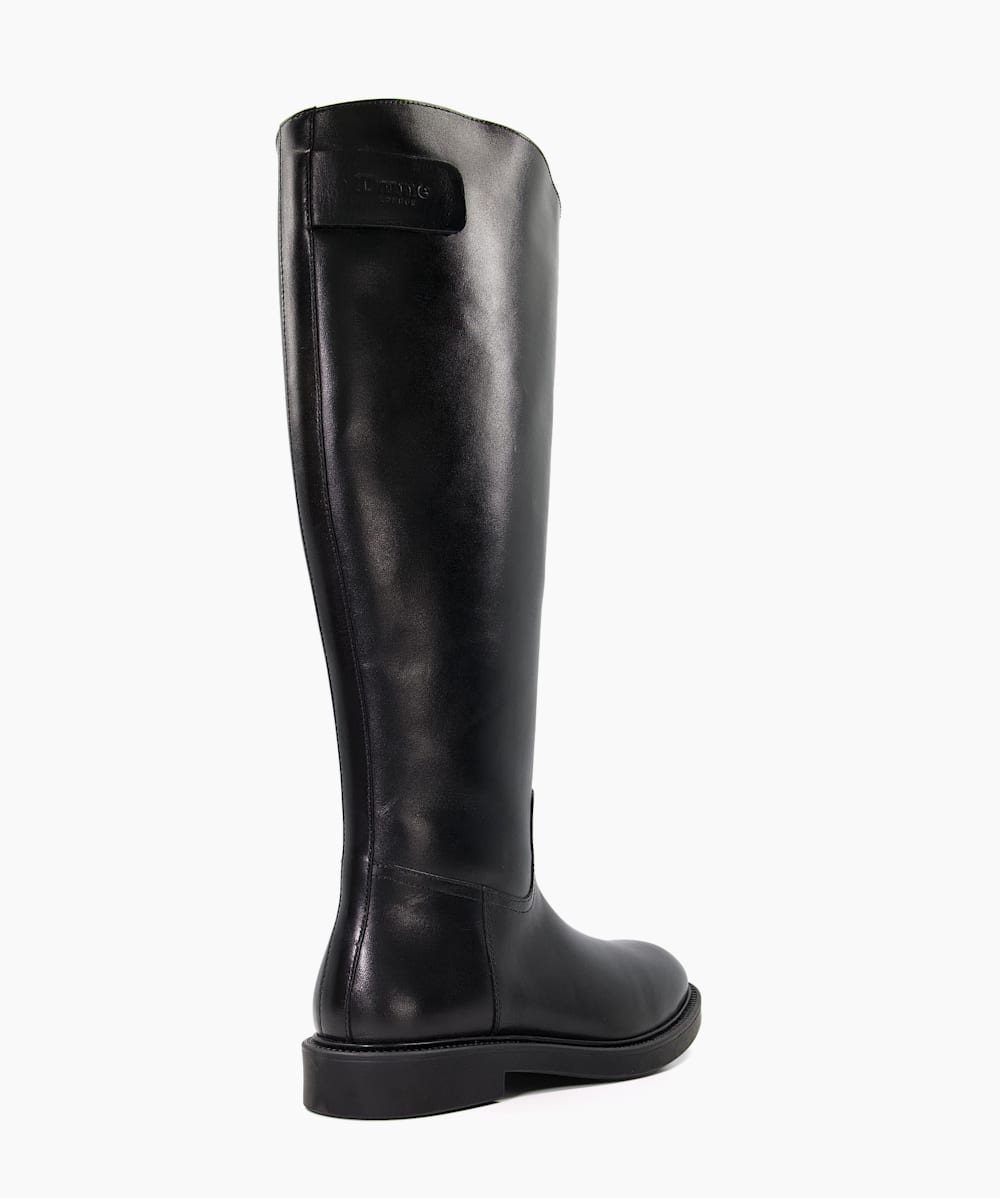 Mens black leather riding boots online