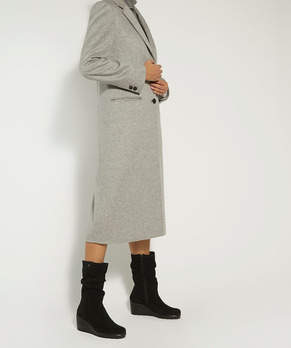 Yuu womens tasha dress wedge heel zip boots outlet