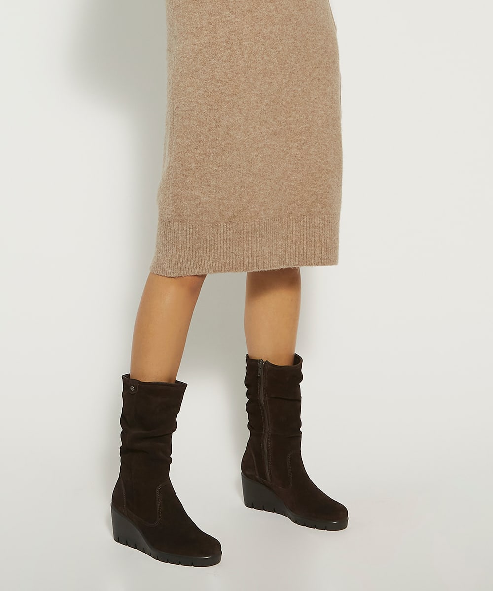 Dune wedge on sale ankle boots