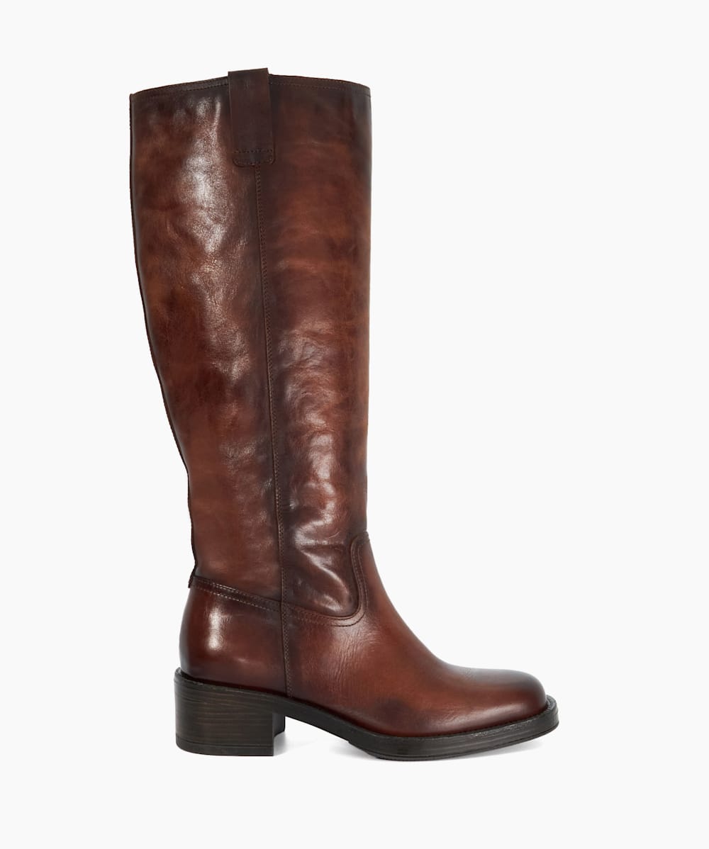 Dune tan knee high boots new arrivals