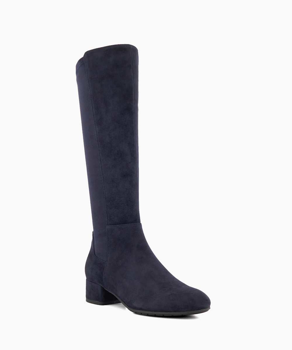 Navy knee boots 2025