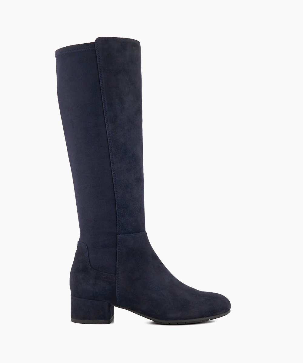 Suede stretch sale boots