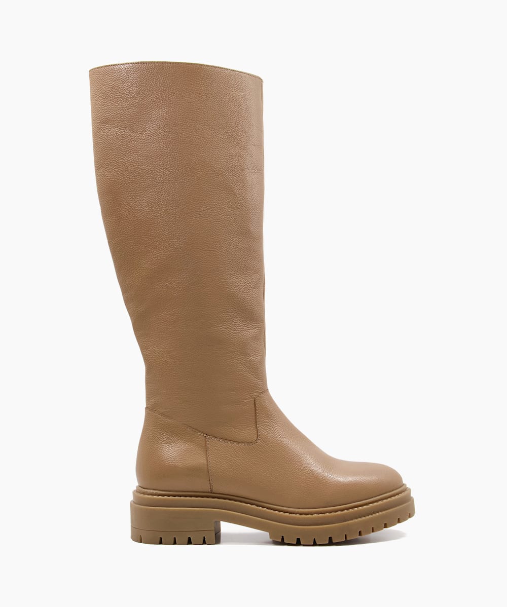 Tan chunky boots shop