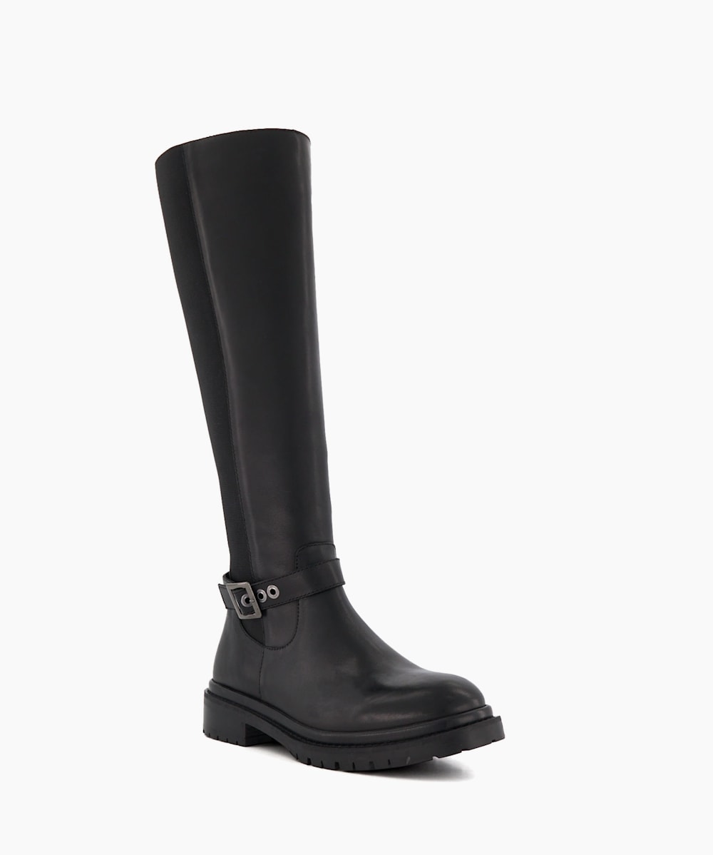Coach tall black boots deals