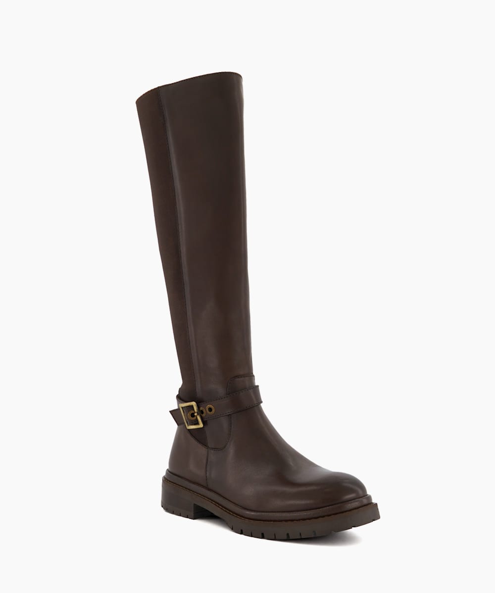 Dune knee high brown boots outlet