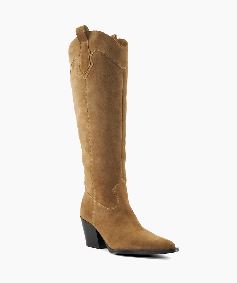 Dune taupe boots deals