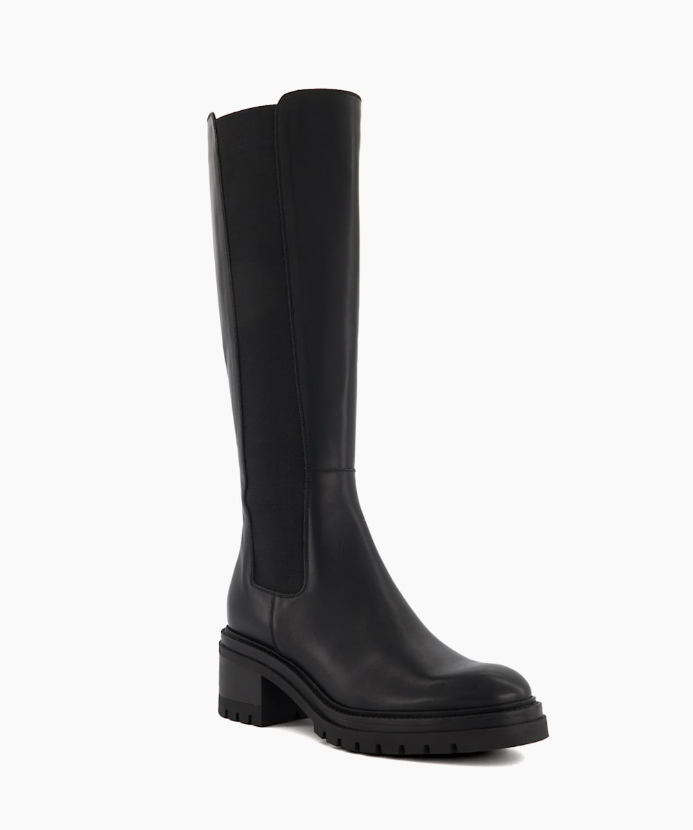 Black high chelsea boots top