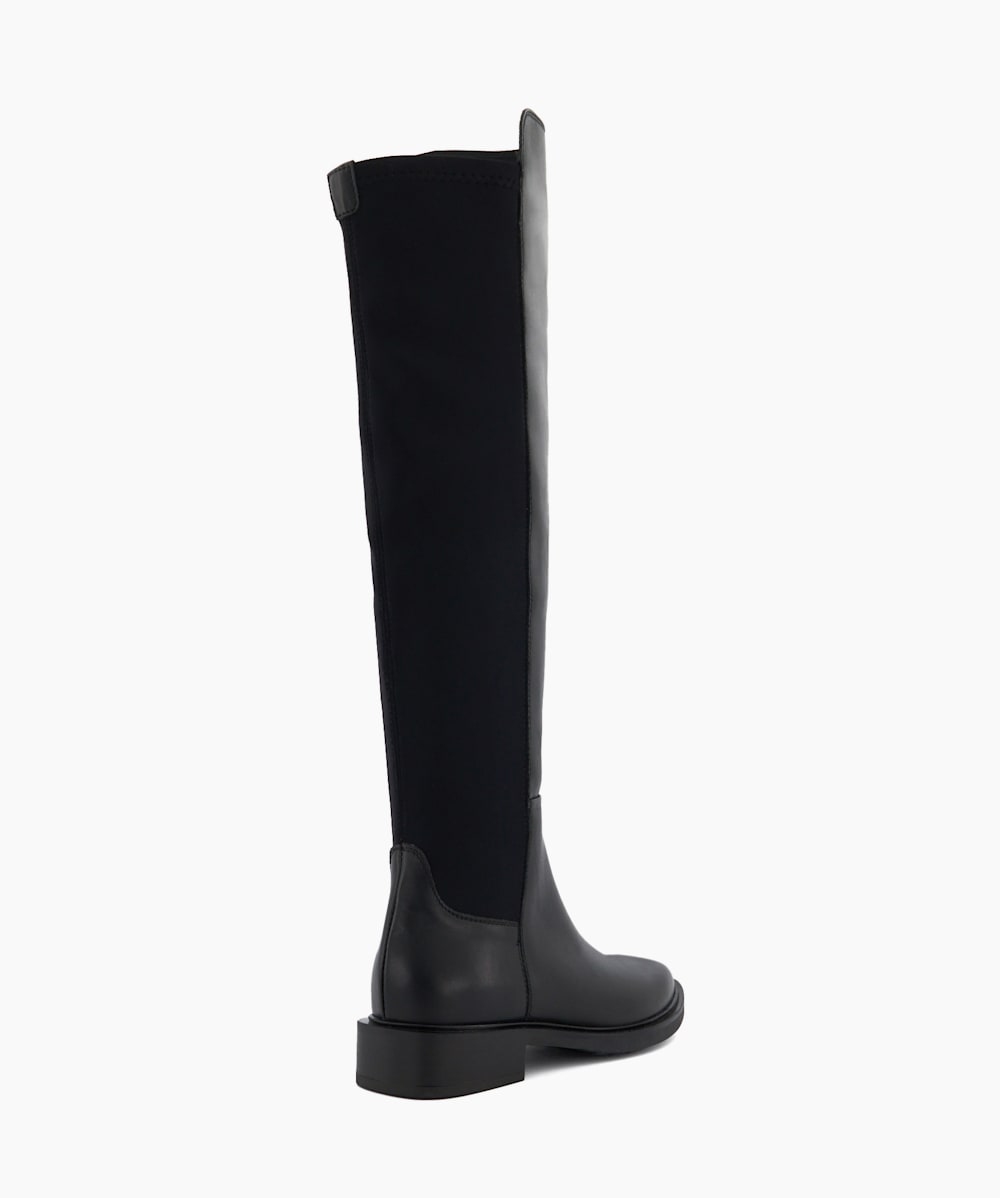 Dune knee high flat boots clearance