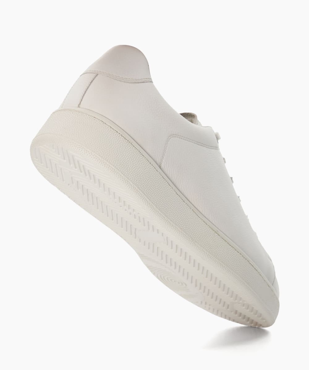 Dune white leather trainers sales
