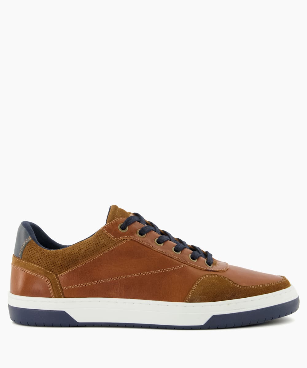 Thorin Tan Lace Up Trainers Dune London