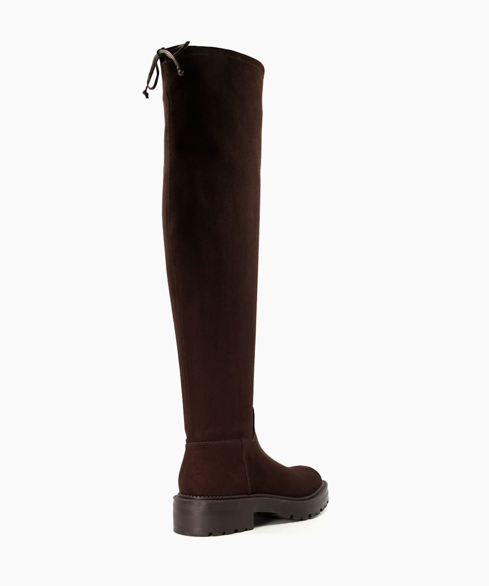Dune knee high flat boots deals