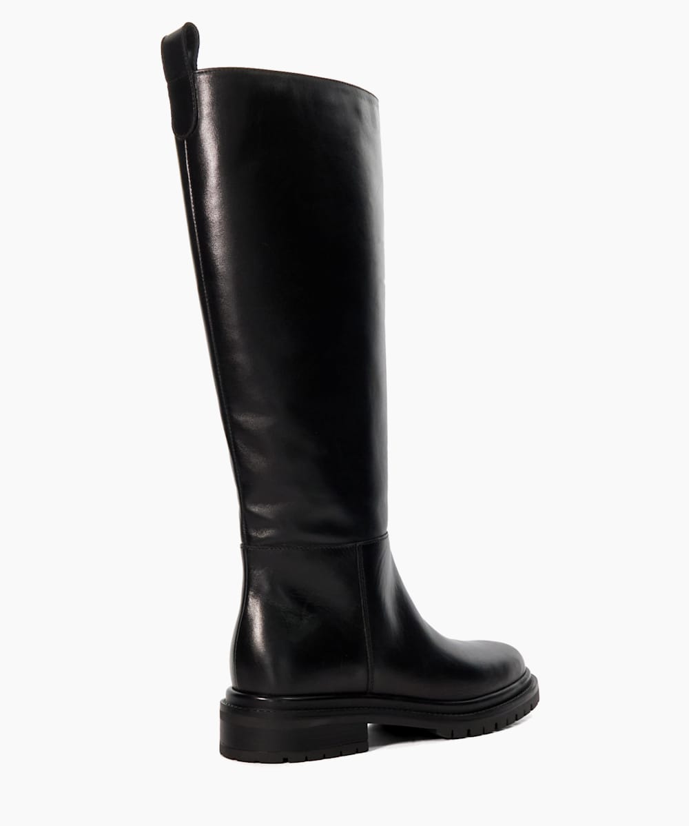 Dune knee high boots sale outlet