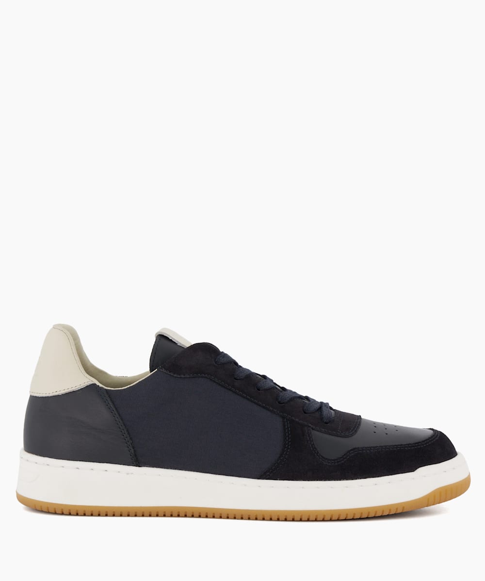 Timon Navy Suede Lace Up Trainers Dune London