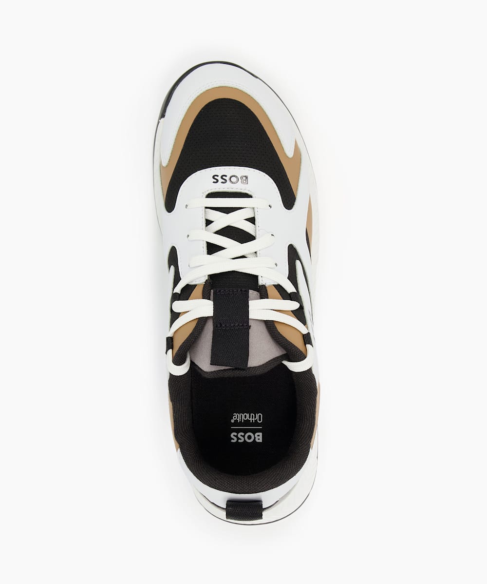 White knitted runner trainers on sale