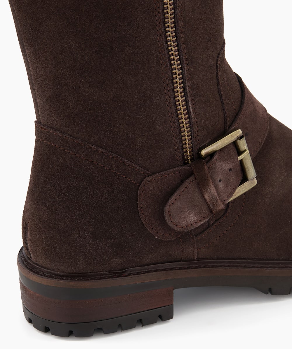 Suede hotsell biker boots