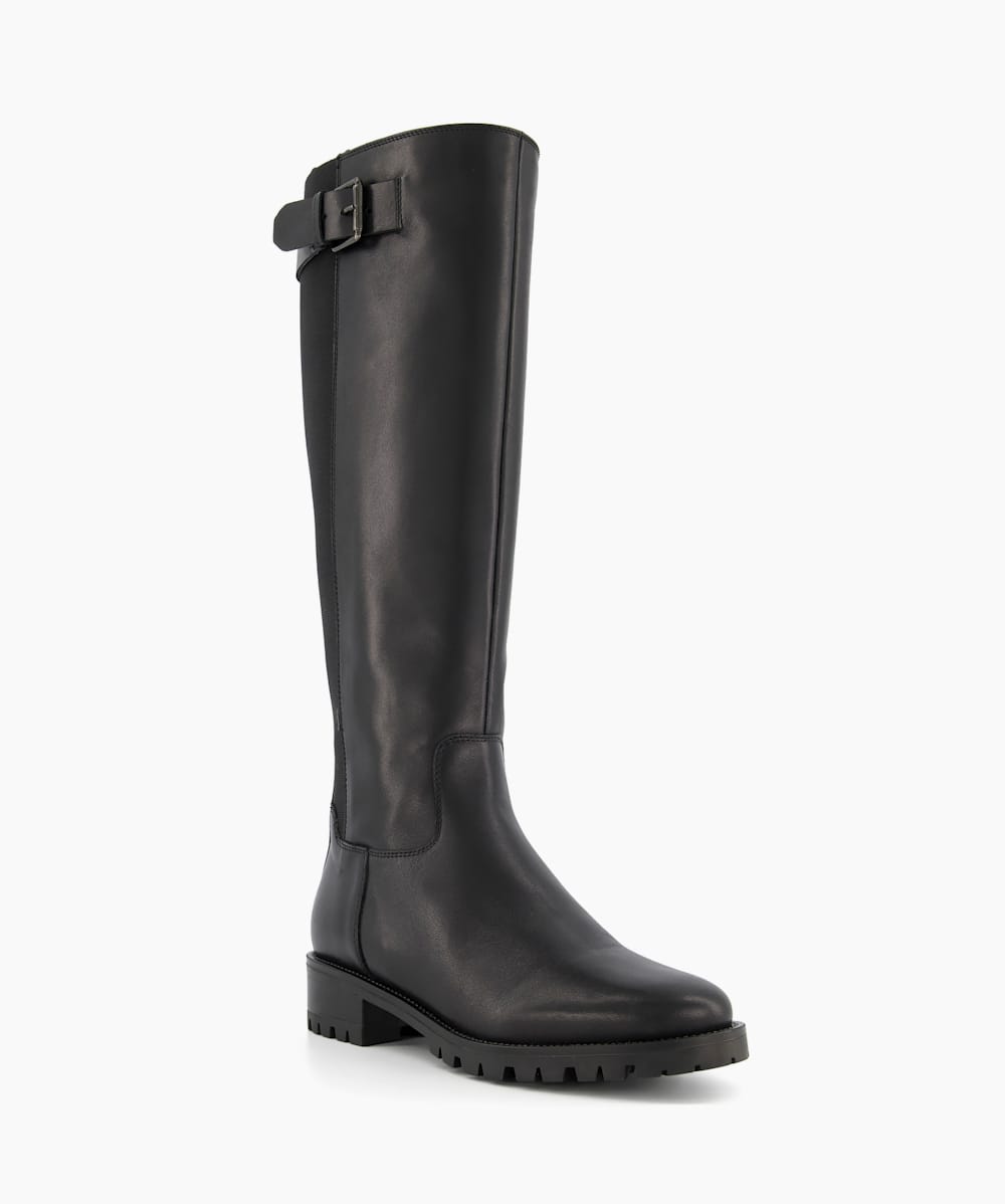 Dune knee length boots discount