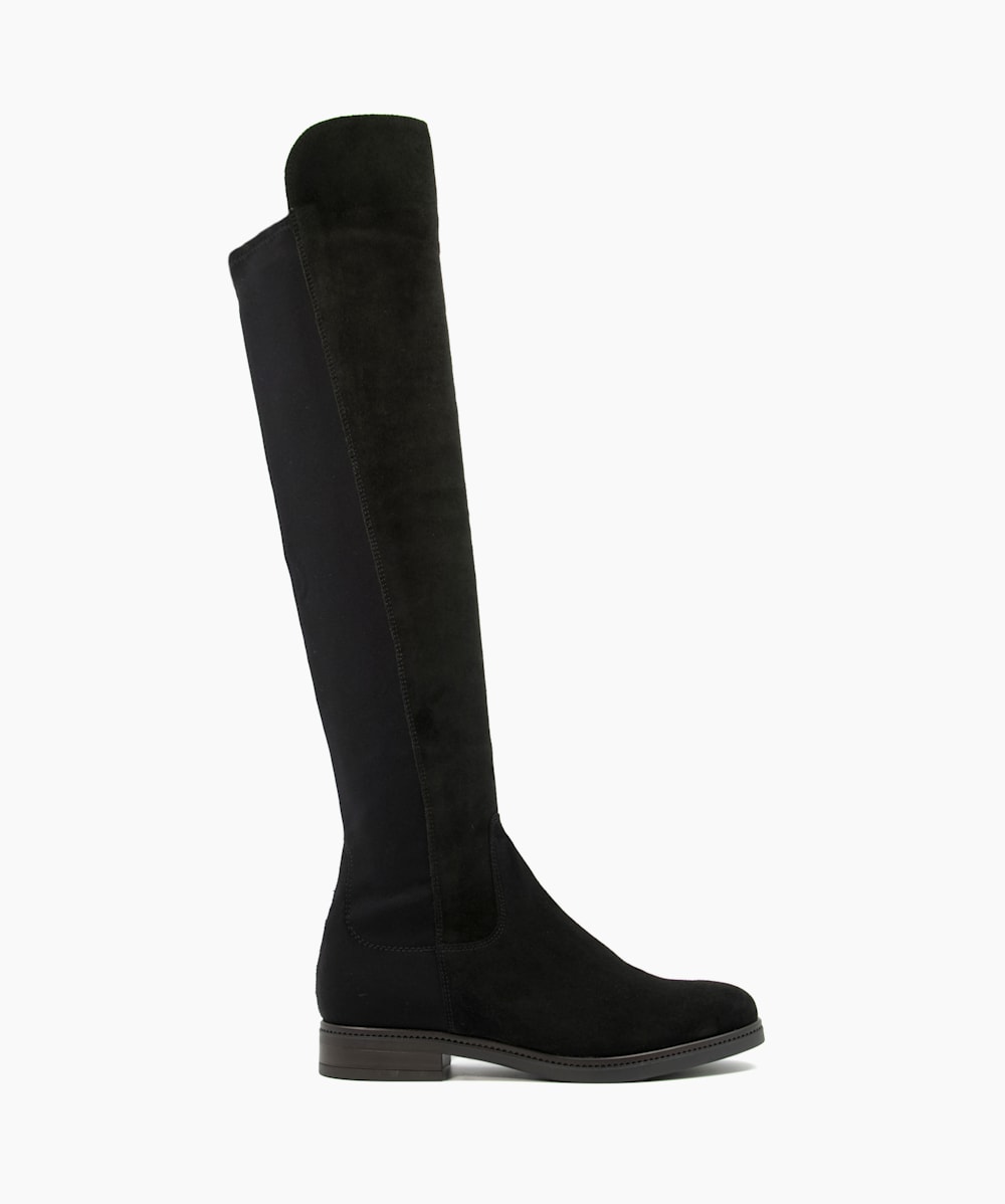 Leather and suede knee high boots new arrivals