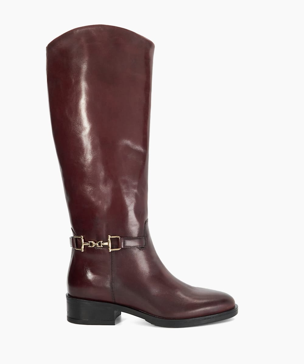 Dune burgundy boots online