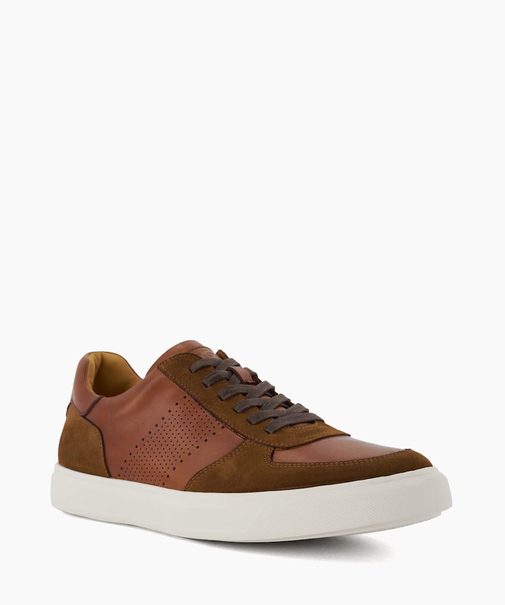 Dune leather trainers sale