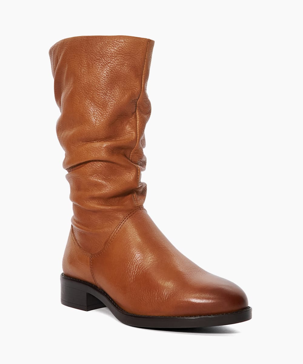 Tan calf deals boots women's