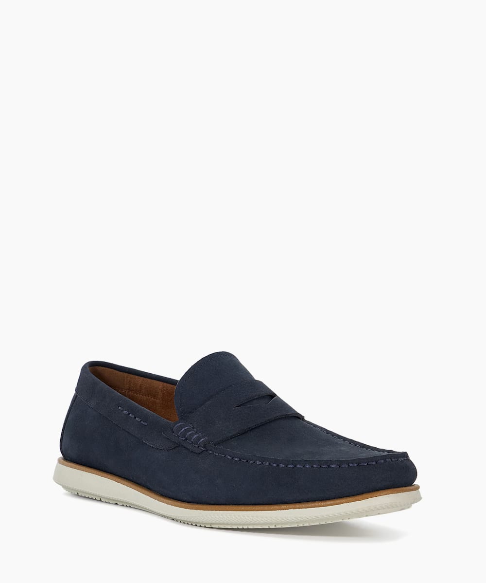 Berkly Navy Casual Hybrid Loafers Dune London