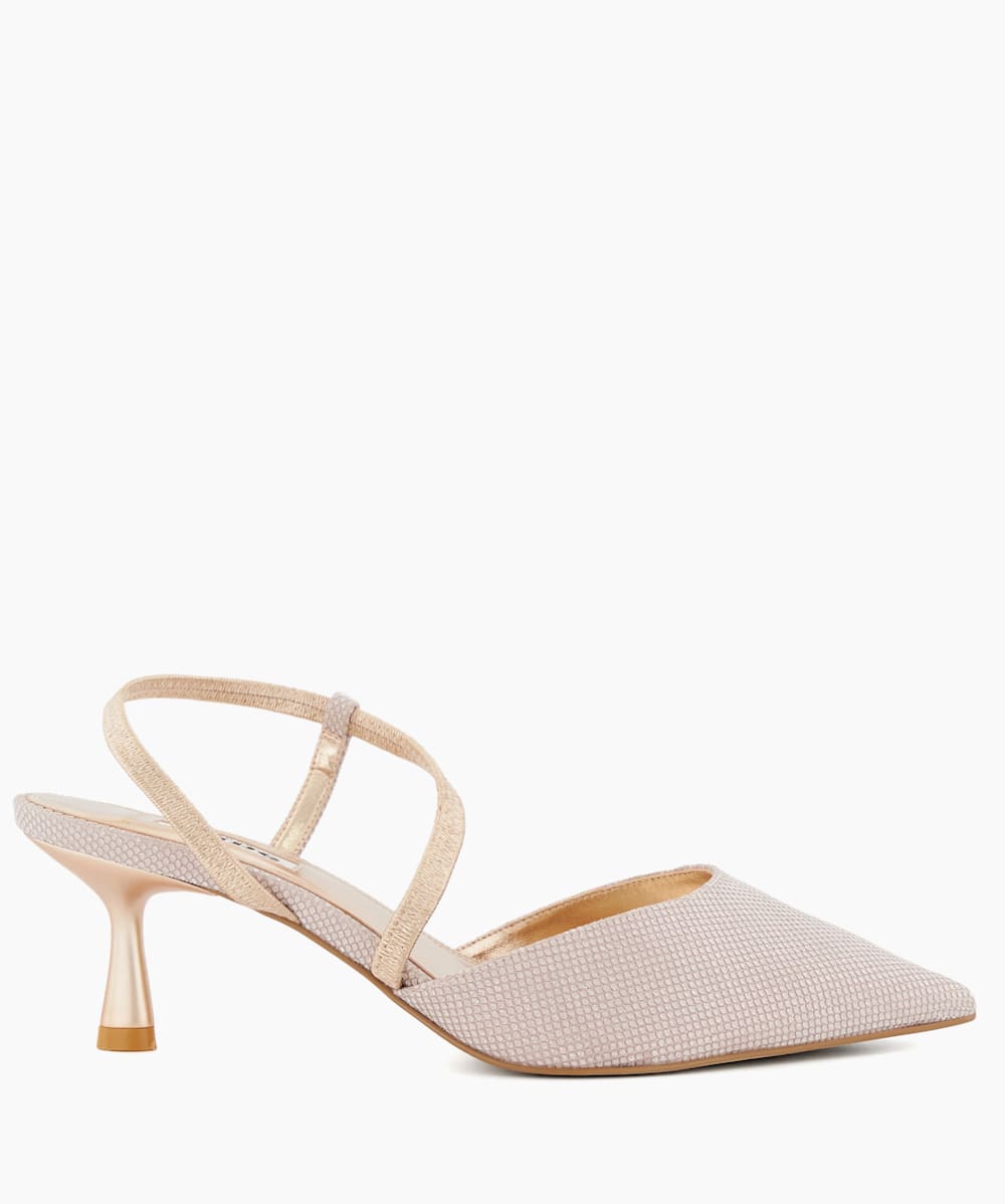 Rose gold mid new arrivals heel court shoes