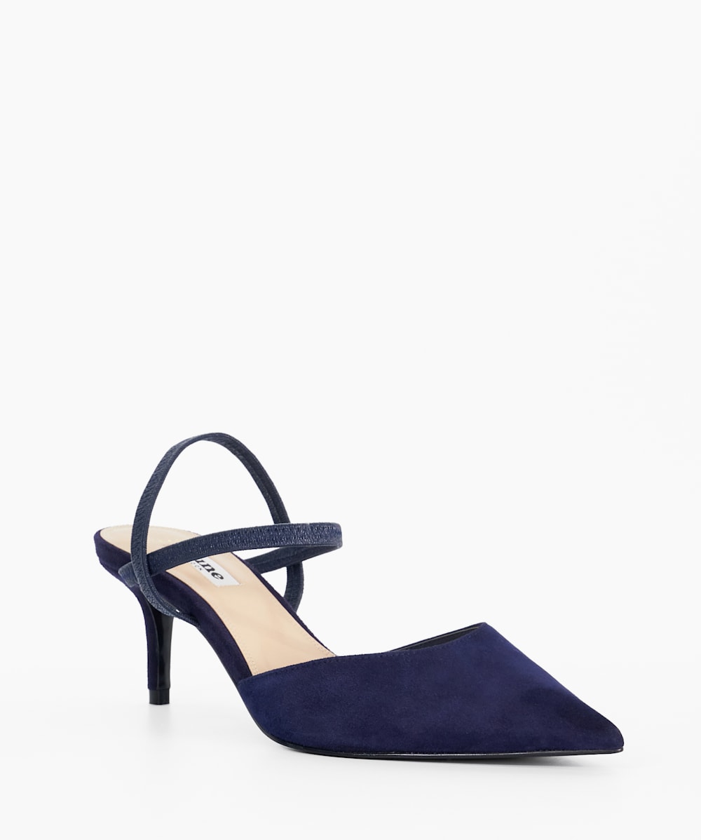 Wide fit navy court shoes deals
