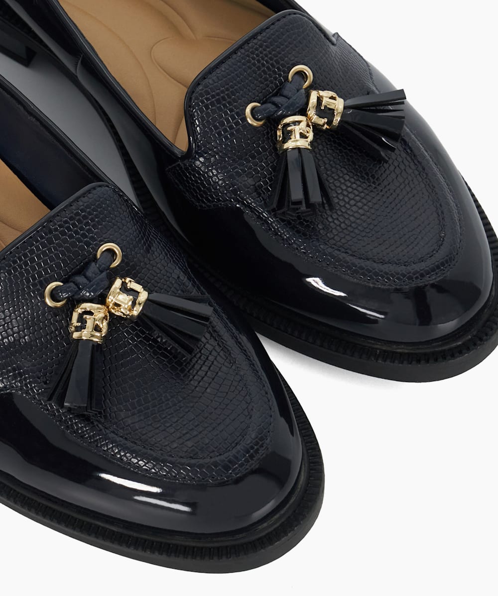 Wide fit patent loafers shop