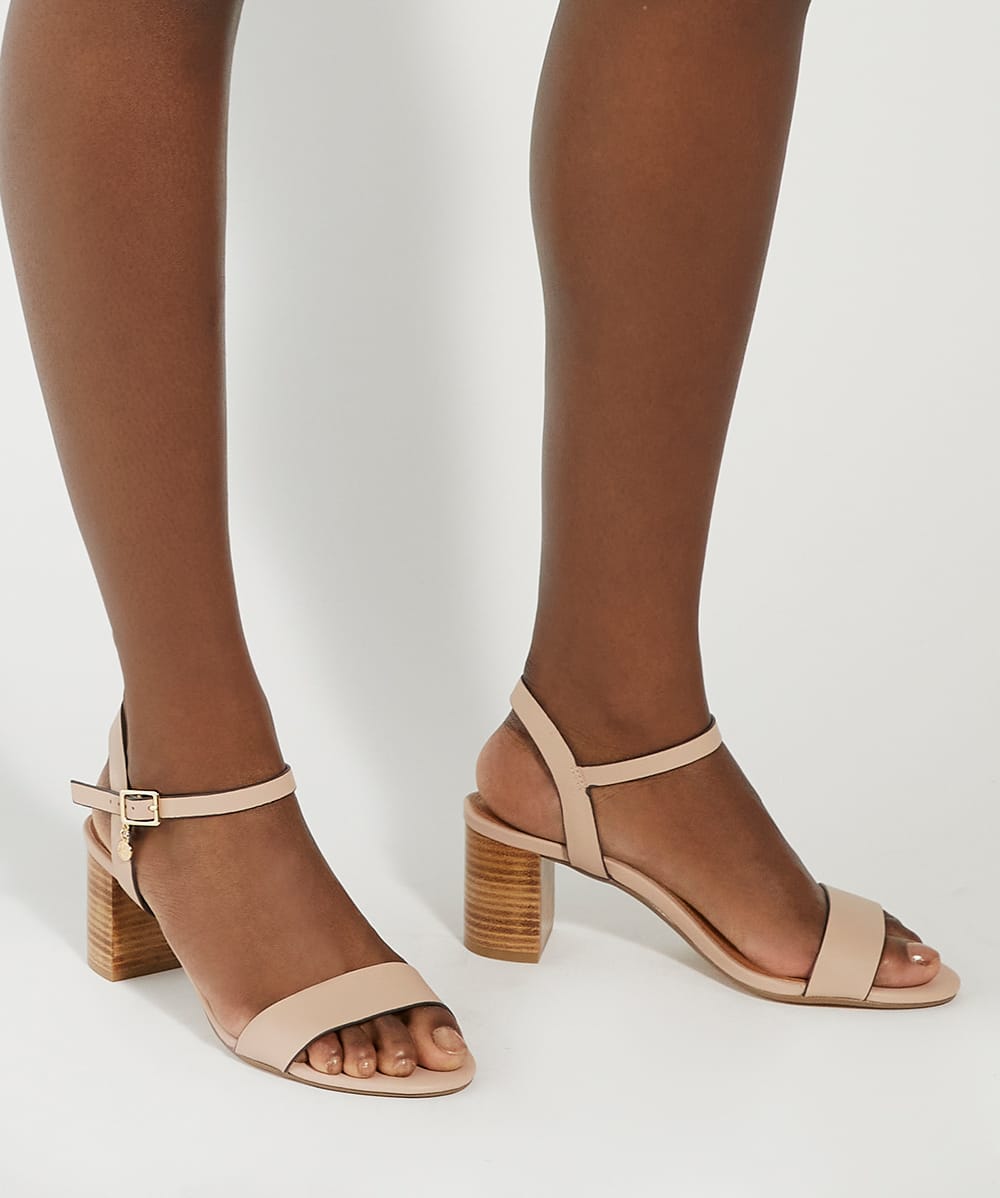 Block heel blush sandals store