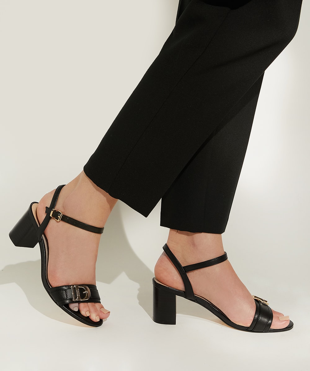 Jessie leather top platform sandal
