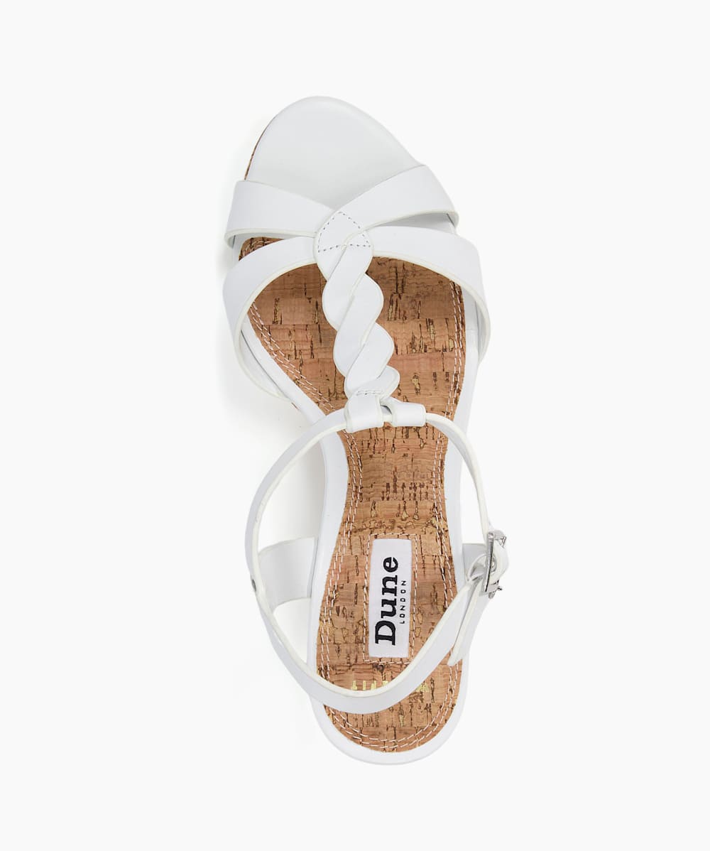 Dune koala wedge heel sandals black new arrivals
