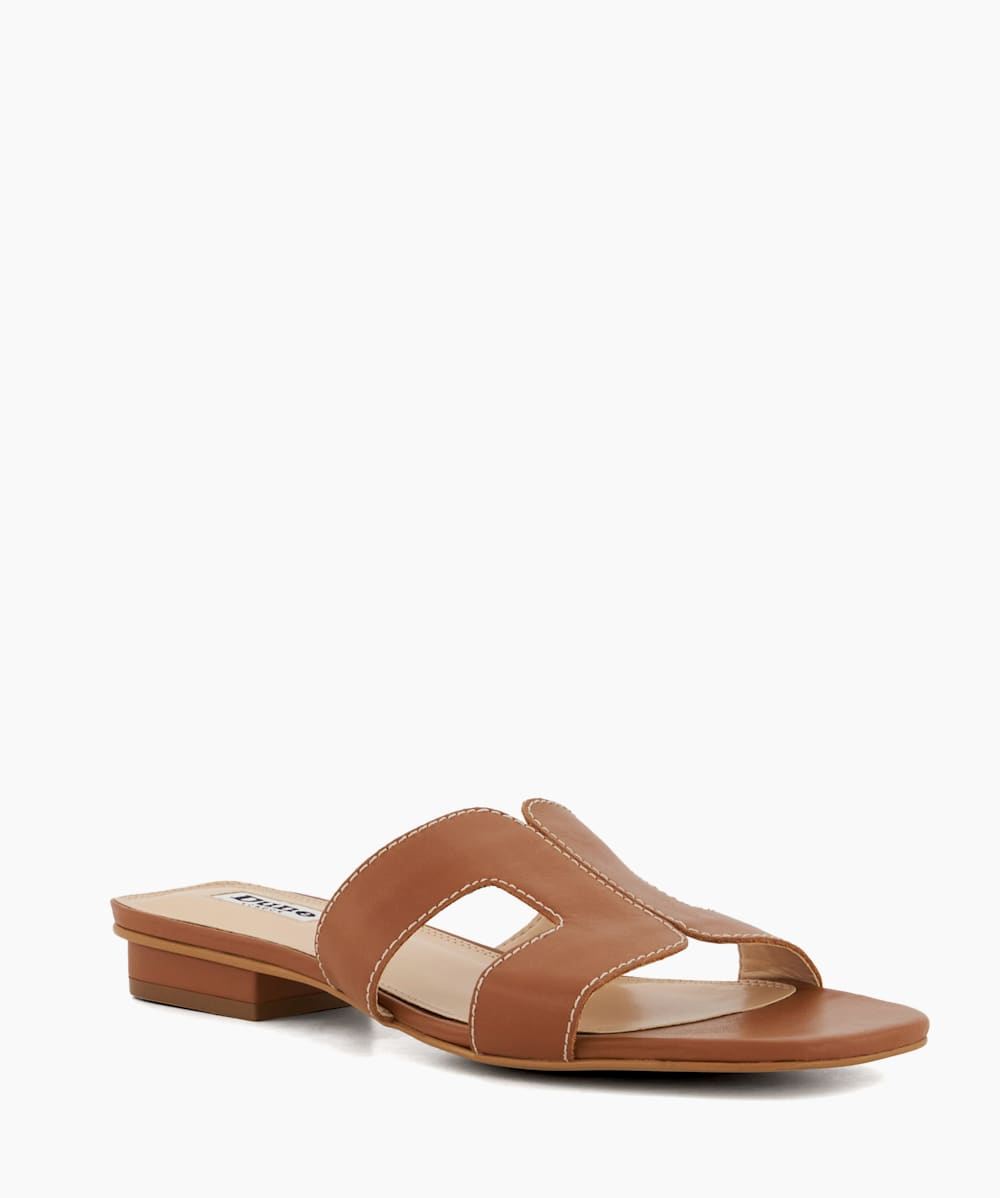 Dune tan sliders best sale