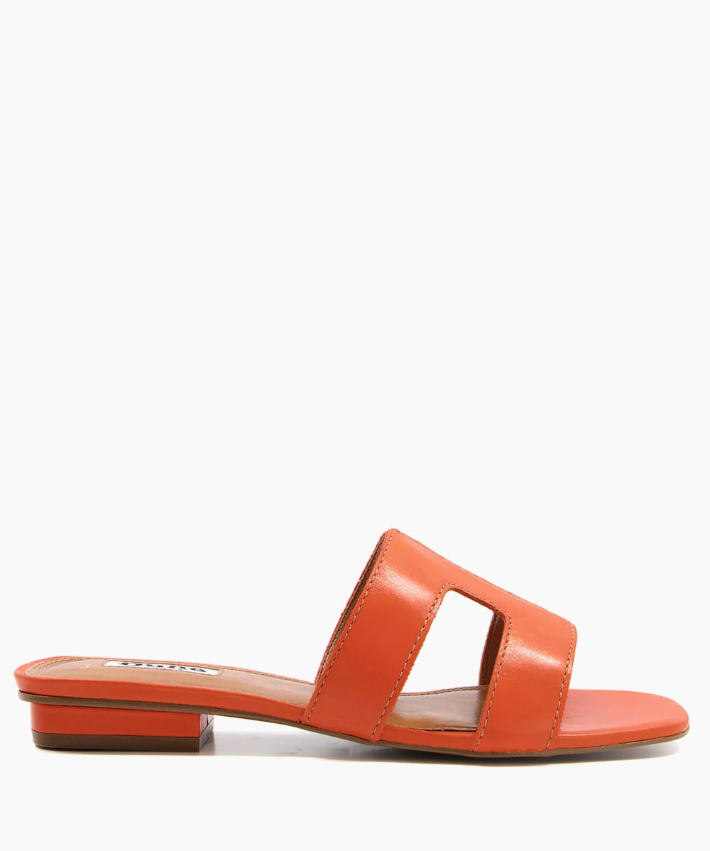 Orange wide fit sandals cheap
