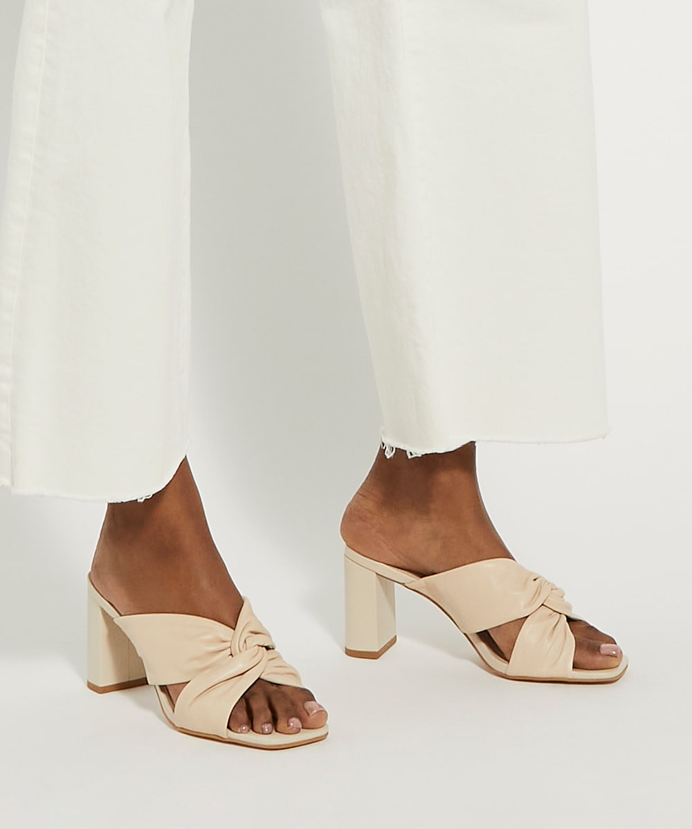 Wide fit leather mules on sale