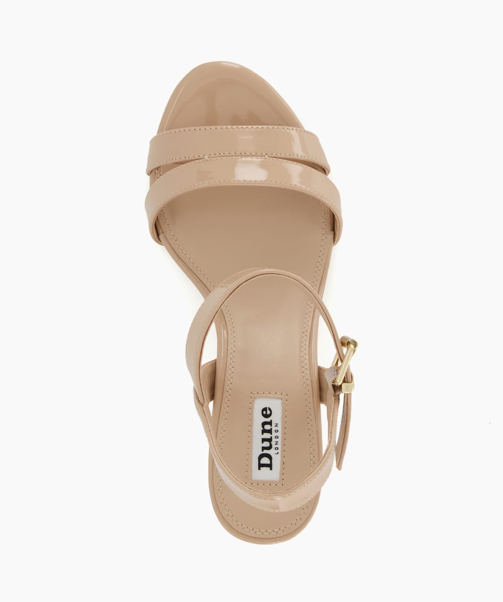 Comfy nude sandals sales