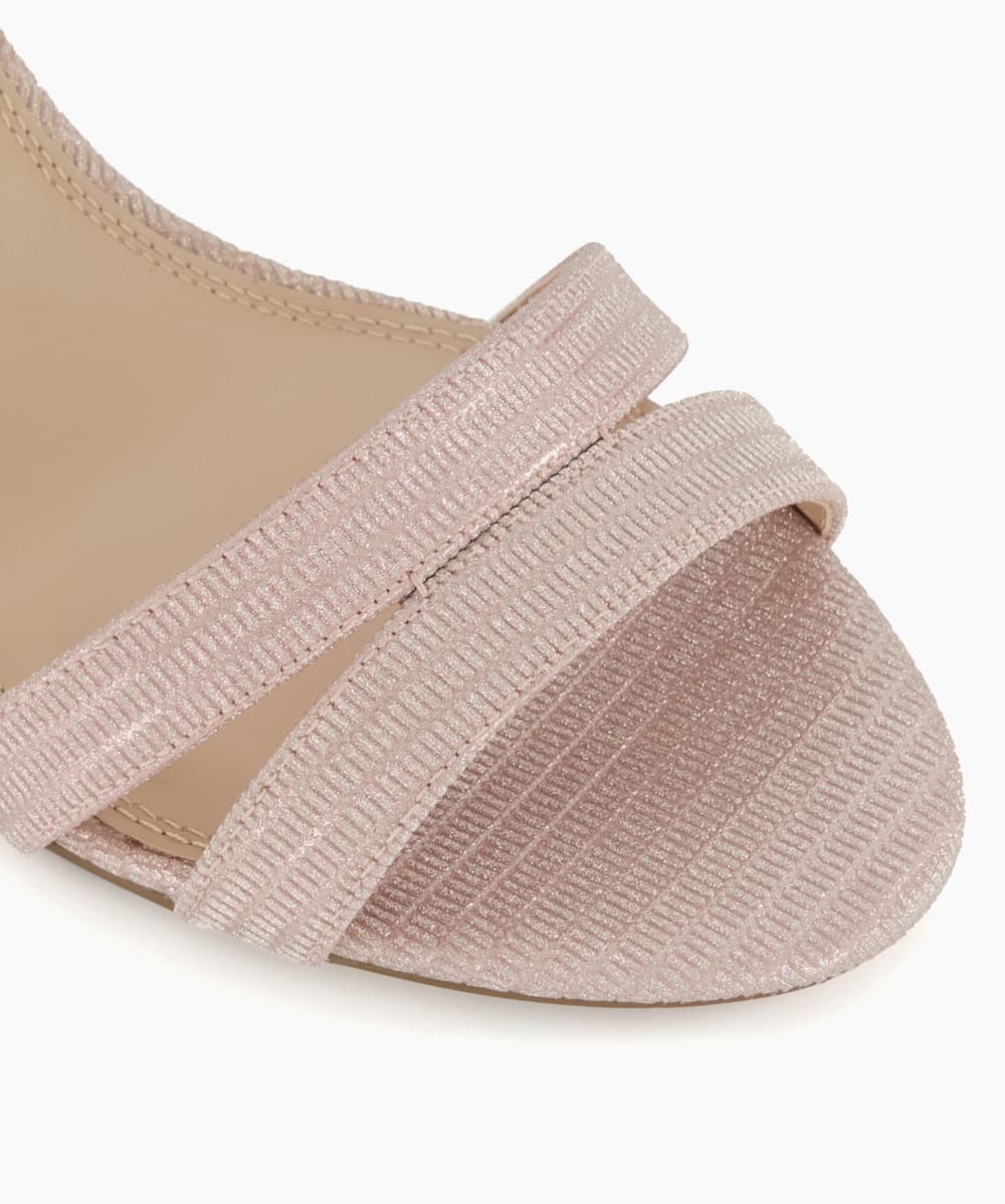 Rose gold wide sandals online