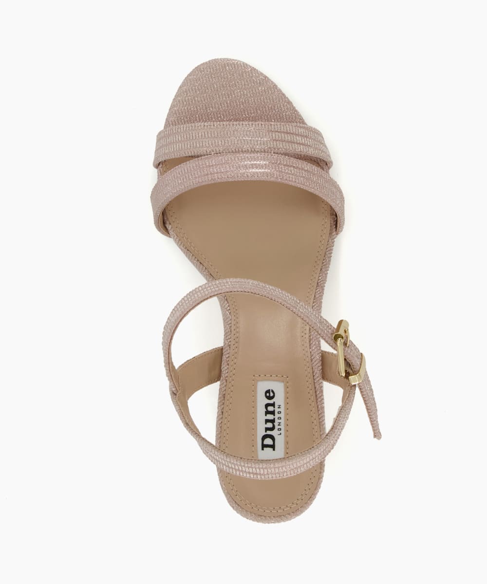 Rose gold wide fit sandals shop
